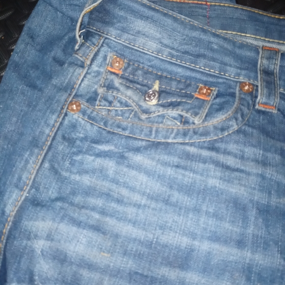 True Religion Mens Ricky Straight Jeans - Picture 3 of 7